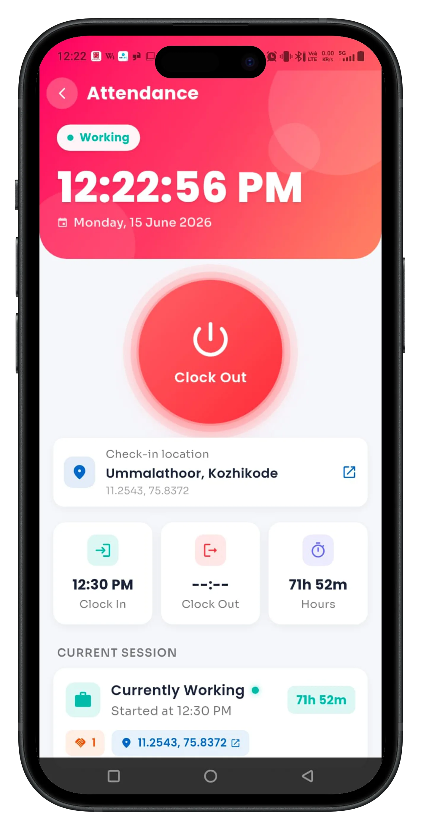 Getlead mobile app reports screen with pipeline and activity charts
