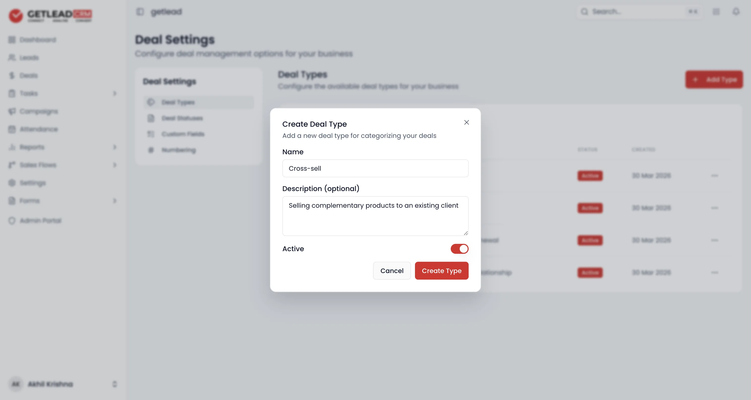 Add a type