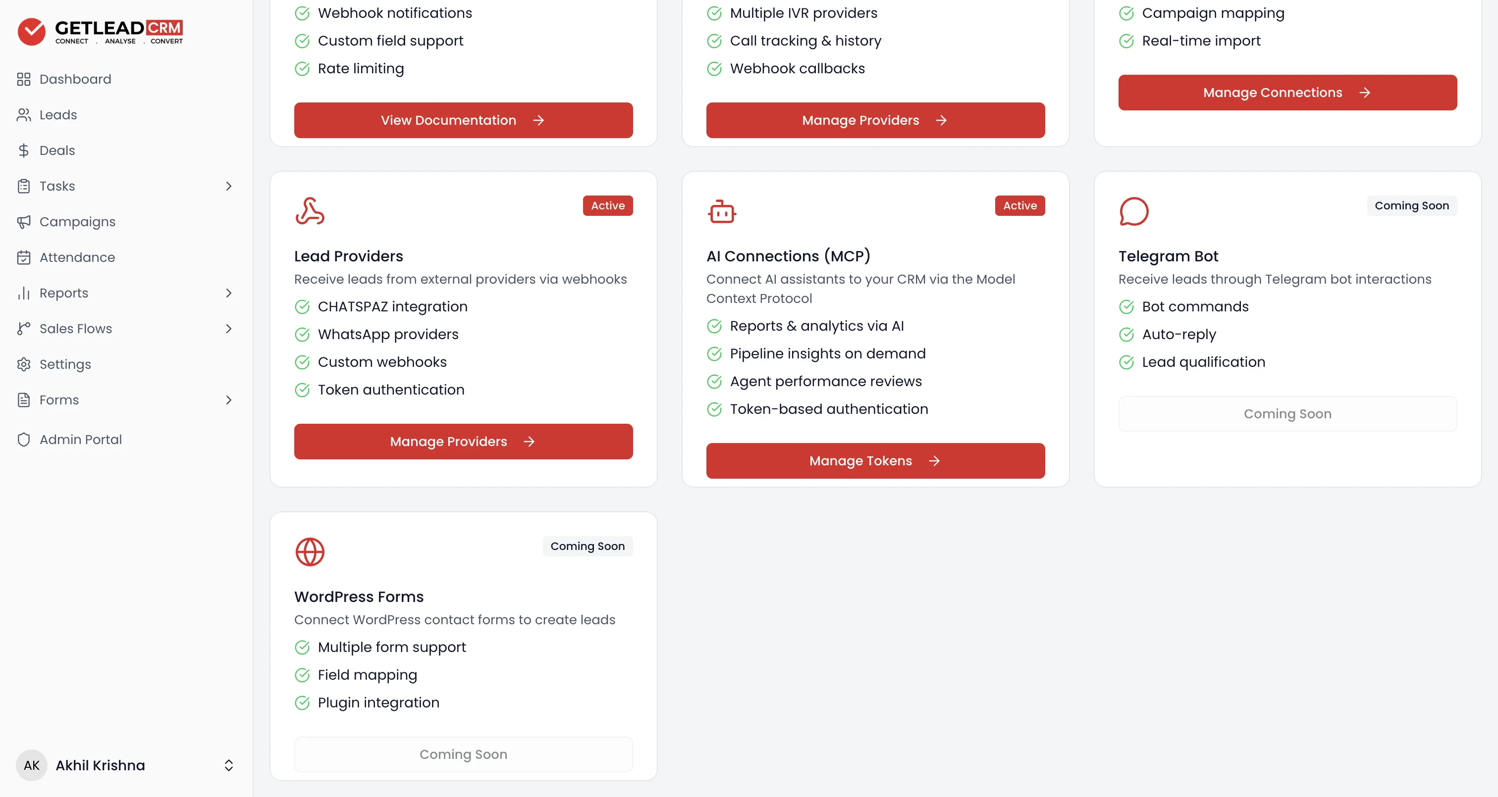 More integrations