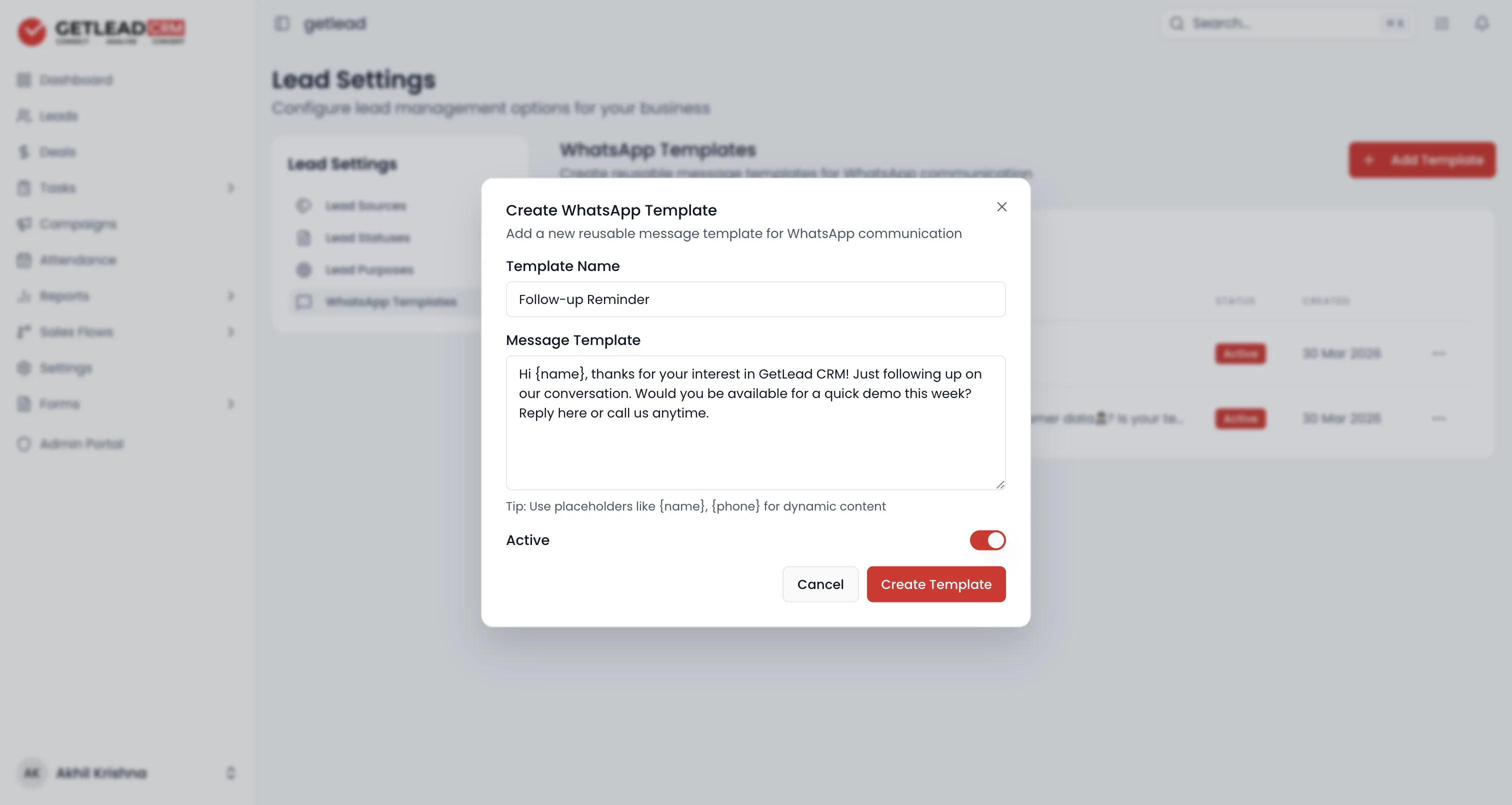 Write the message