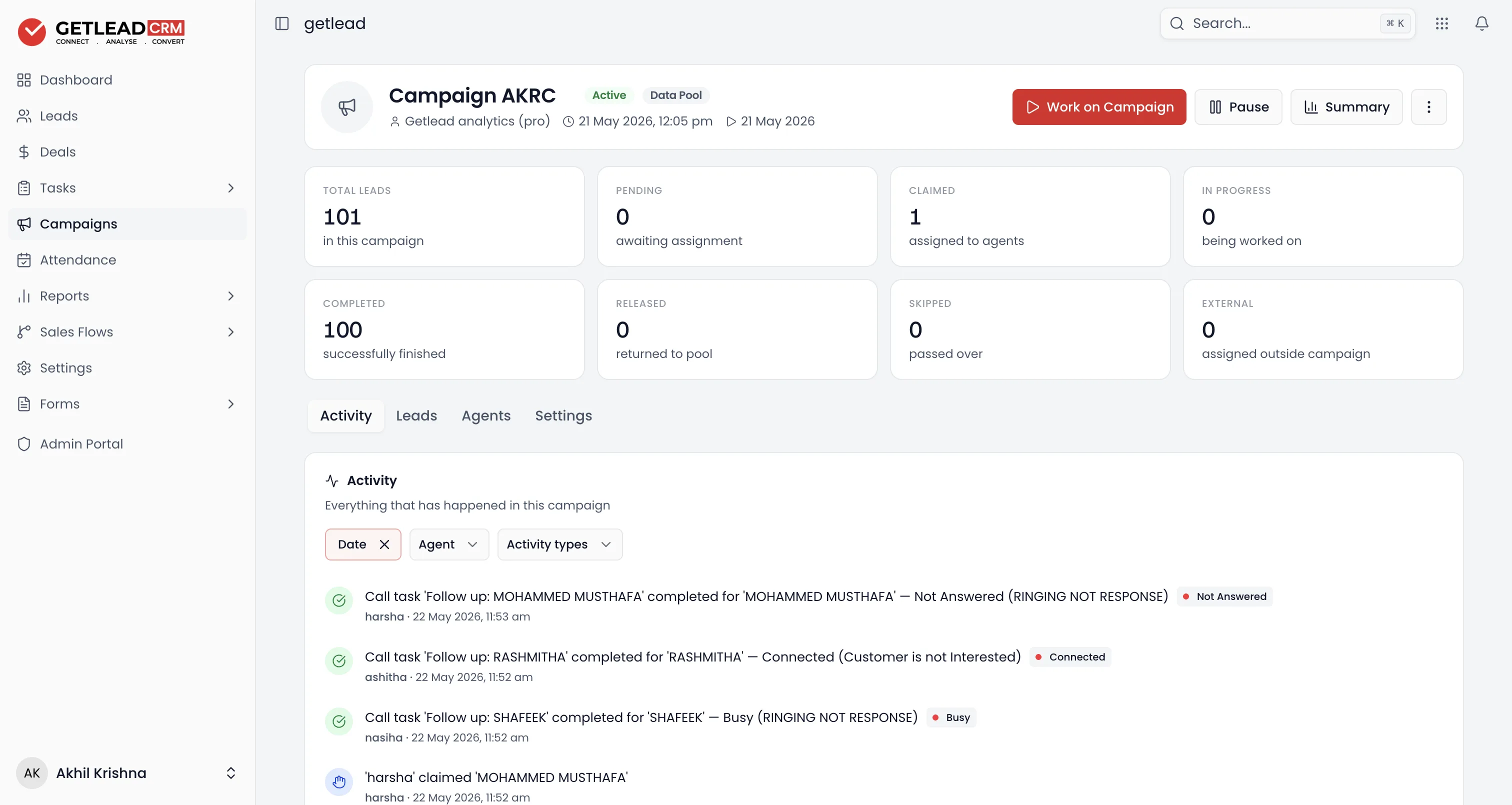 Inside a campaign